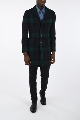CC COLLECTION Plaid 3 Button Coat