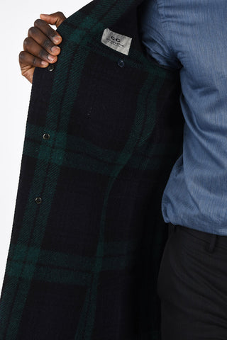 CC COLLECTION Plaid 3 Button Coat