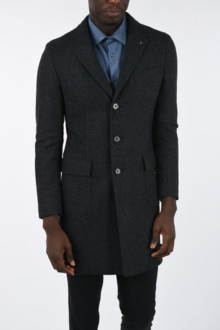 CC COLLECTION three-quarter length melange coat
