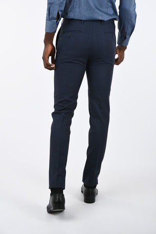 CC COLLECTION side vents district check drop 7 r 2-button suit