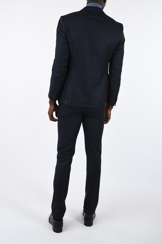 CC COLLECTION side vents pencil striped drop 7 r 2-button suit