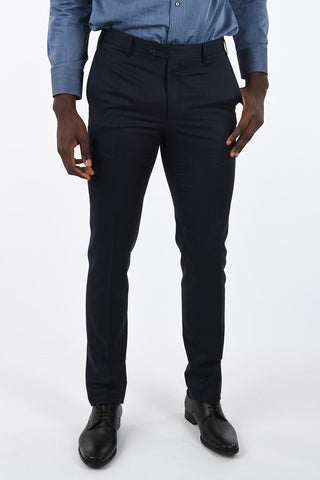 CC COLLECTION side vents pencil striped drop 7 r 2-button suit