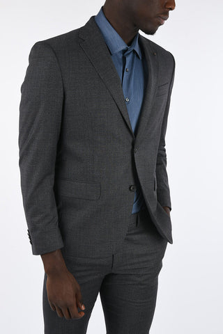 CC COLLECTION side vents pin check drop 7 r 2-button suit