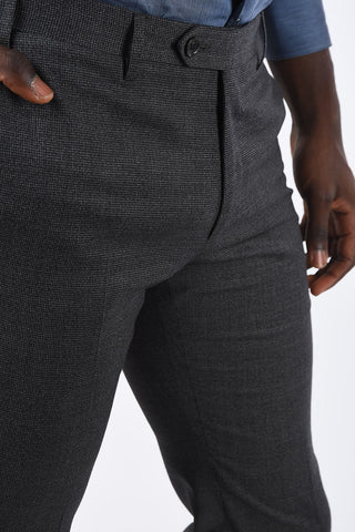 CC COLLECTION side vents pin check drop 7 r 2-button suit