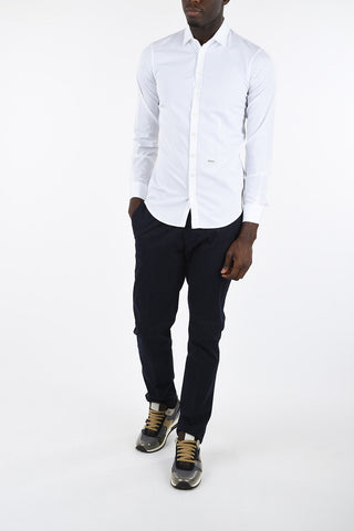 Popeline Spread Collar Shirt