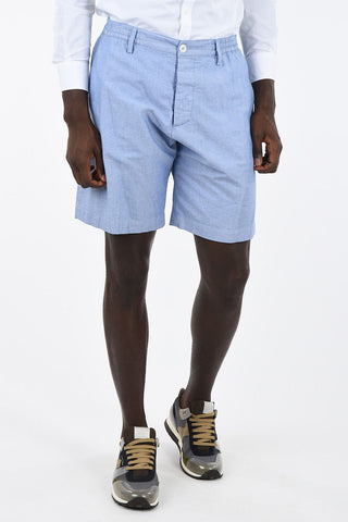 Shorts Hopsack con Elastico in Vita