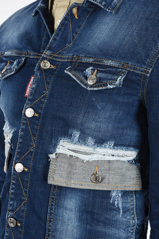 Denim Distressed Jacket