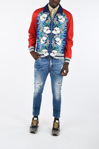 Floral-Print Anorak