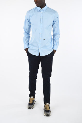 Popeline Spread Collar Shirt