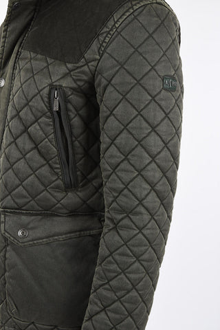 ARMANI JEANS hooded quilted jacket