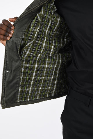 ARMANI JEANS hooded quilted jacket