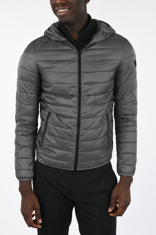 ARMANI JEANS Giubbotto con Cappuccio e Zip Frontale 