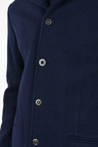 ARMANI JEANS Snap Button Balmacaan Coat