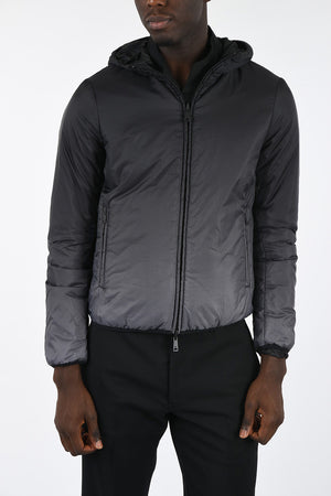 ARMANI JEANS Reversible Polka Dots Puffer Jacket
