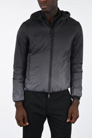 ARMANI JEANS Reversible Polka Dots Puffer Jacket