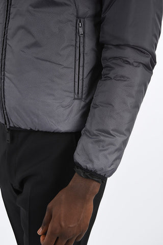 ARMANI JEANS Reversible Polka Dots Puffer Jacket