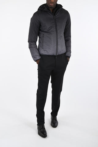 ARMANI JEANS Reversible Polka Dots Puffer Jacket