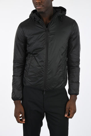 ARMANI JEANS Reversible Polka Dots Puffer Jacket