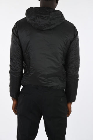 ARMANI JEANS Reversible Polka Dots Puffer Jacket