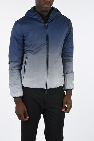 ARMANI JEANS Reversible Polka Dots Puffer Jacket