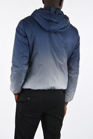 ARMANI JEANS Reversible Polka Dots Puffer Jacket