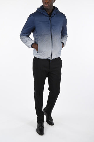 ARMANI JEANS Reversible Polka Dots Puffer Jacket