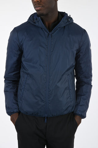 ARMANI JEANS Reversible Polka Dots Puffer Jacket