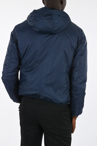 ARMANI JEANS Reversible Polka Dots Puffer Jacket