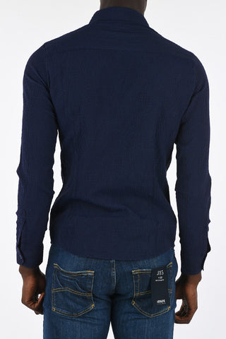 ARMANI JEANS Spread Collar Slim Fit Shirt