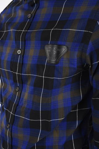 ARMANI JEANS Custom Fit Madras Shirt