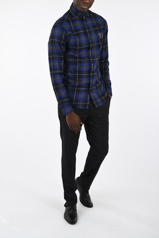 ARMANI JEANS Custom Fit Madras Shirt