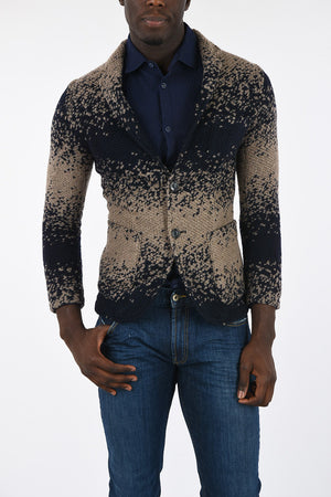 ARMANI JEANS Knit Center Vent 2-button Blazer