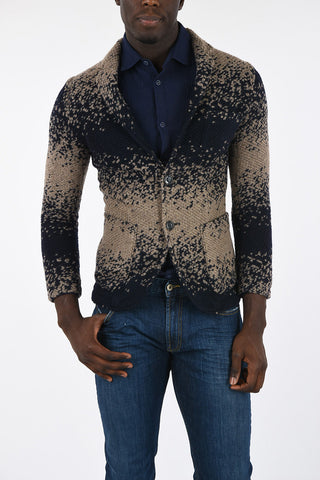 ARMANI JEANS Knit Center Vent 2-button Blazer