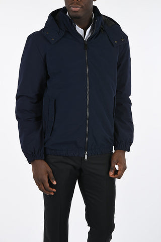 ARMANI JEANS Hooded Waist Length Down Jacket