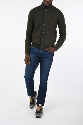 ARMANI JEANS Slim Fit Turtle-neck Cardigan