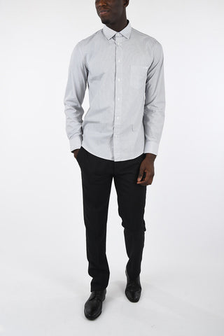 ARMANI JEANS Spread Collar Awning Striped Shirt