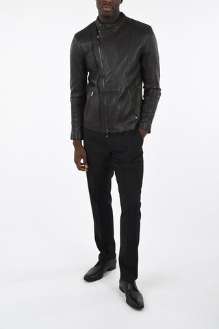 ARMANI JEANS Giubbotto Biker in Pelle