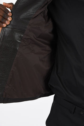 ARMANI JEANS Giubbotto Biker in Pelle