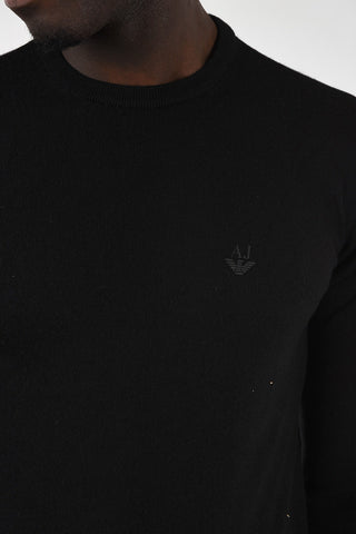 ARMANI JEANS Virgin Wool Crew-Neck Sweater