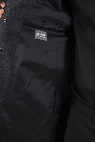 COLLEZIONI bouclé chesterfield coat