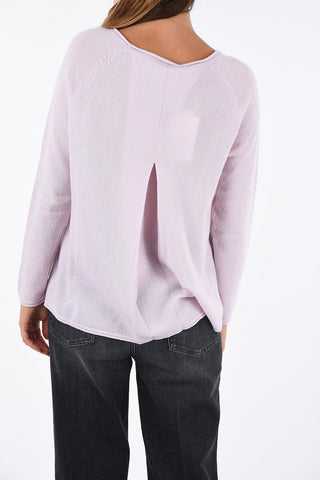 maglia scollo a barca in cashmere