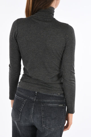 Lurex Turtleneck Sweater