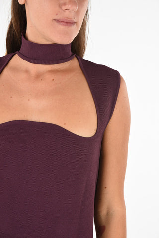 vestito shift con scollo Chocker