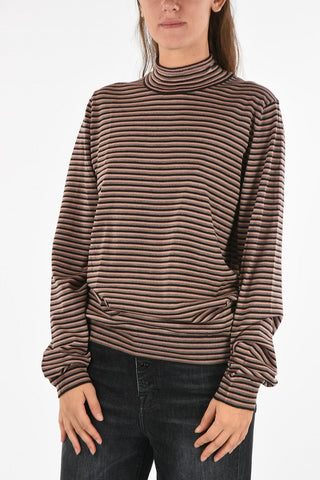 Striped Turtleneck Sweater