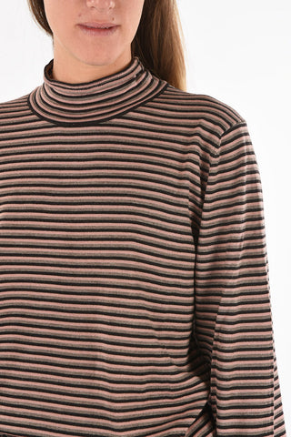 Striped Turtleneck Sweater