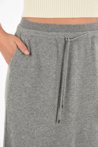 Cashmere Skirt with Drawstring