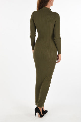 Ribbed Long Dress