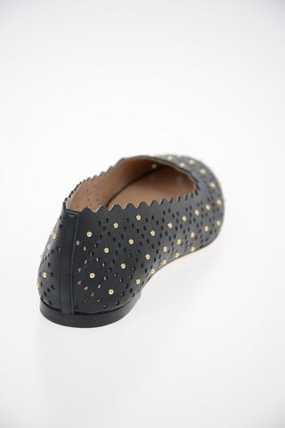 Leather PREDOSA Ballet Flats with Studs Applied