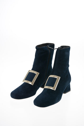 Corduroy TRES VIVIER Booties 5cm