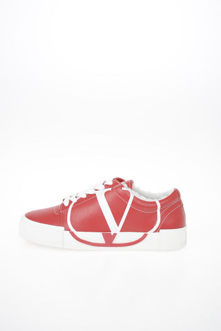 Leather Sneakers with Shearling Filling
